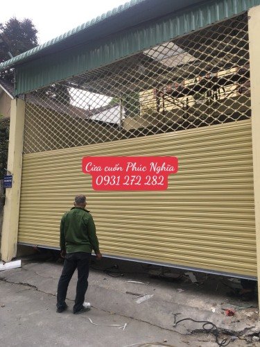 Cửa cuốn mắc võng sơn tĩnh điện Biên Hòa